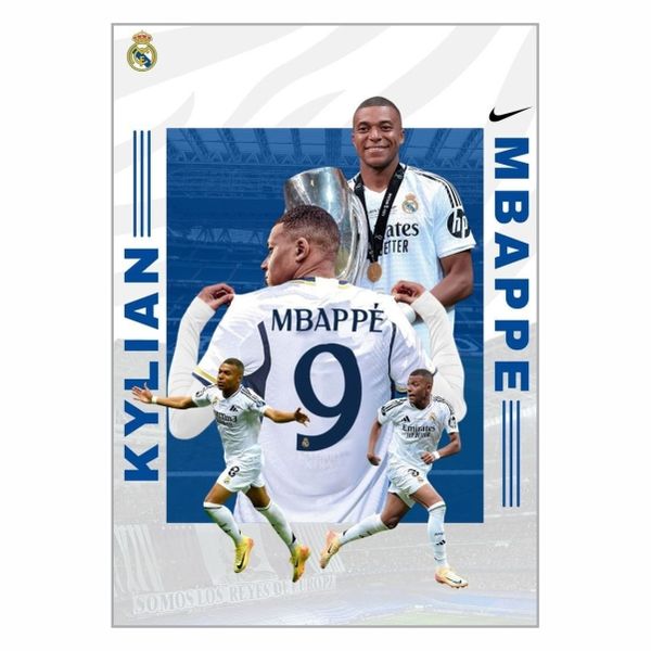 Kylian Mbappe 9 Poster - A1