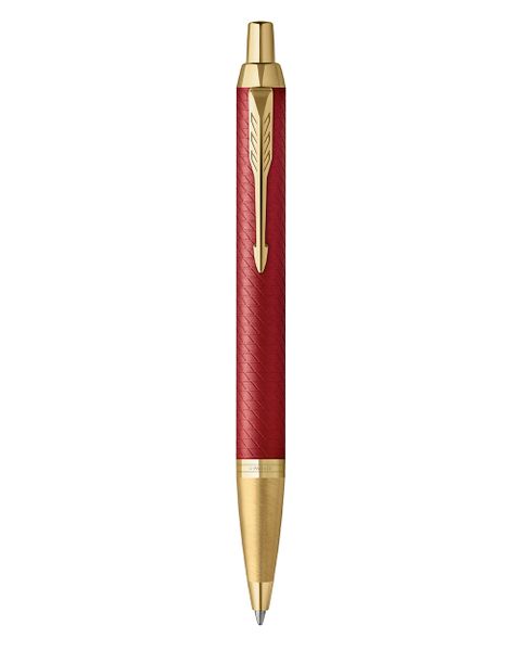 PARKER IM Premium Red With Gold Trim Ballpoin Pen