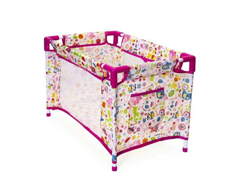 Jeronimo Doll Camp Cot-Pink Animals