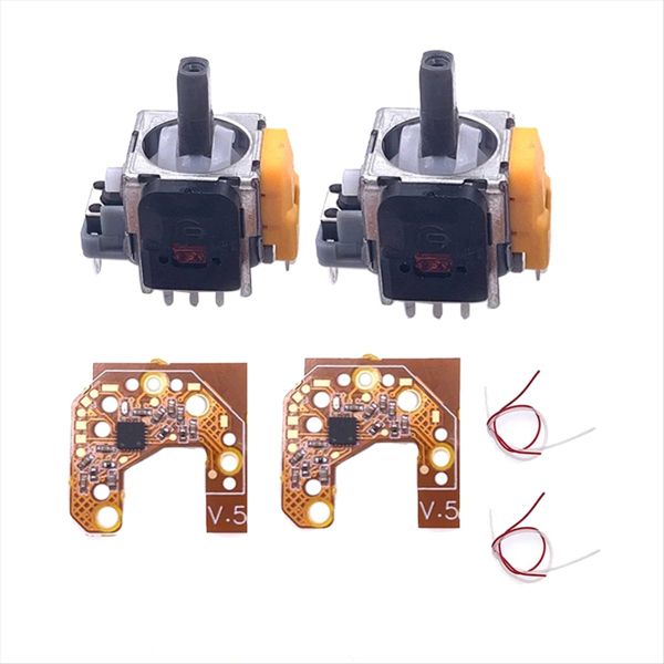 2 Pcs Hall Joystick+Calibration Board for Ps4 Gamepad Hall Joystick
