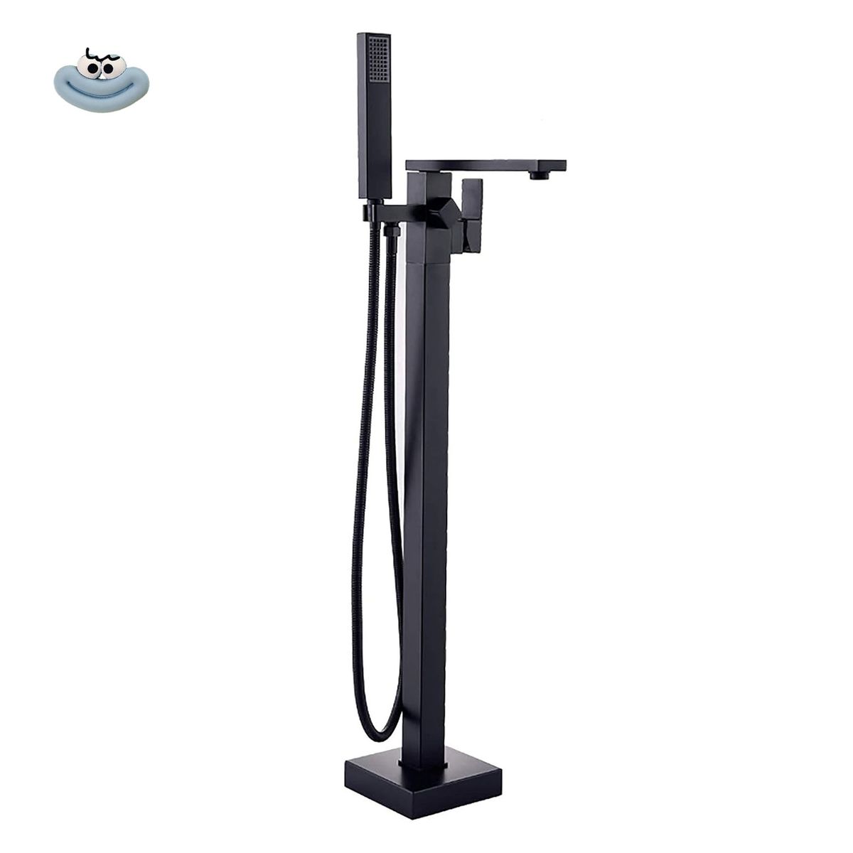 Free Standing Square Style Bath Mixer Chrome-plated, Durable And Rust-free