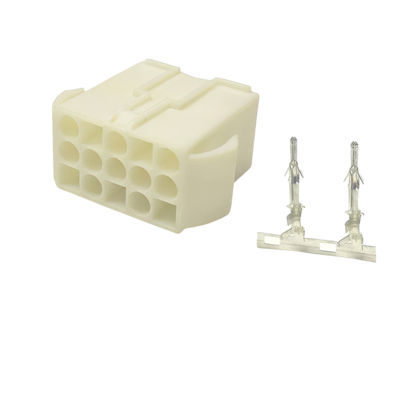 XY138-15M: 4.5mm 15-Way EL Square Male Connector w/ Release-Lock