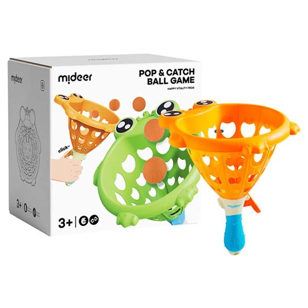 Mideer - Pop &amp; Catch Ball Game Happy Frog - Gross Motor Skills for Kids