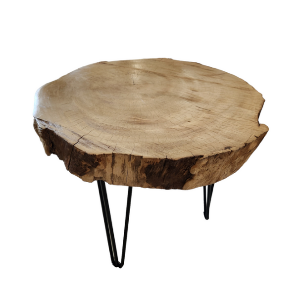 Live edge wood Round coffee table