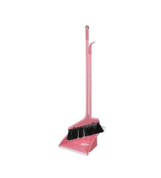 Long Handle Broom and Dustpan Set