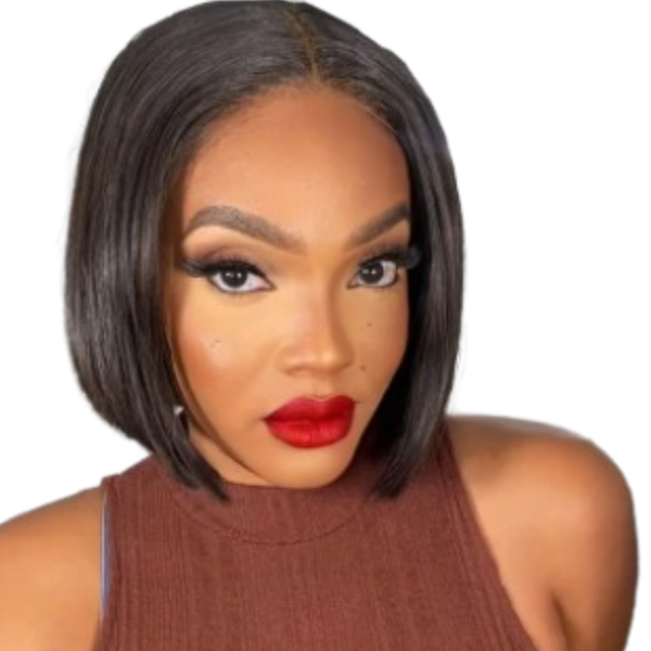 Brazilian Hair Bob Cut Wig With 4x4 Lace Closure.