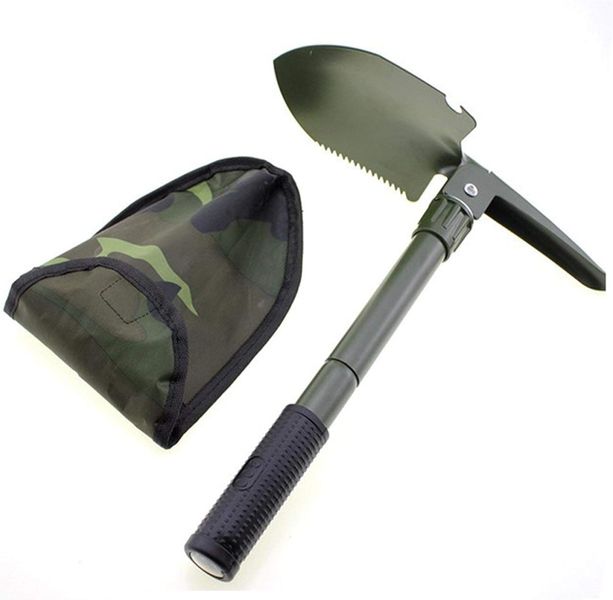 Arole Portable Folding Shovel with Pick, Shade, and Storage Bag arole