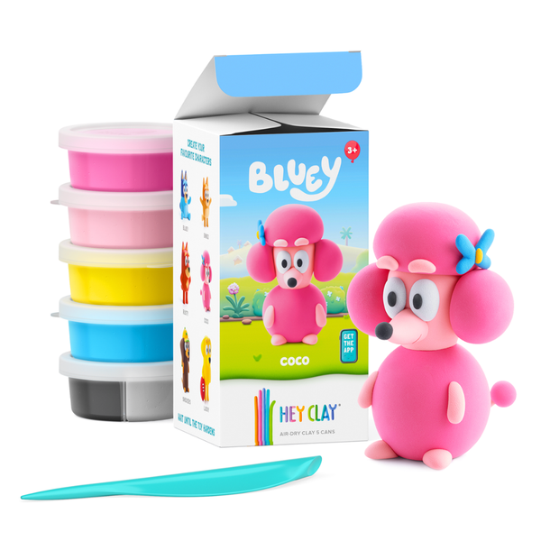 Hey Clay - Modelling Air-Dry Clay with Interactive App - Coco, Bluey Series