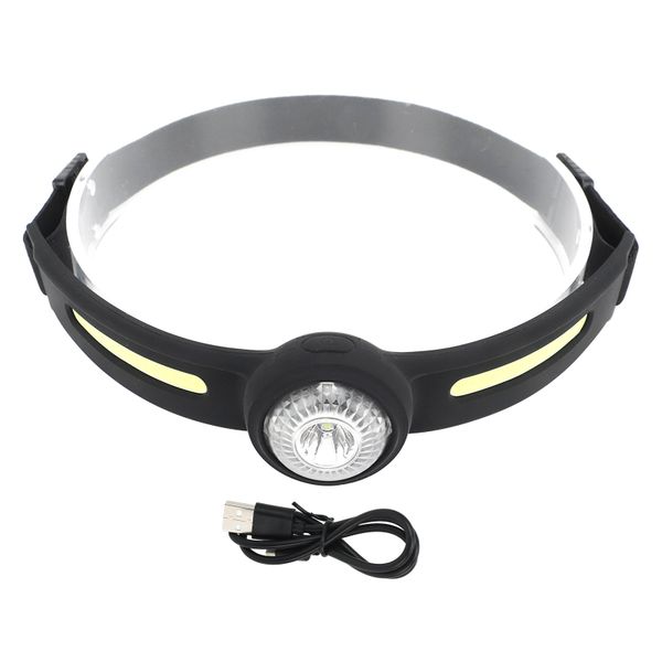 Outdoor Led Headlamp Usb Charging 270 Degree Cob Floodlight IPX4 Water
