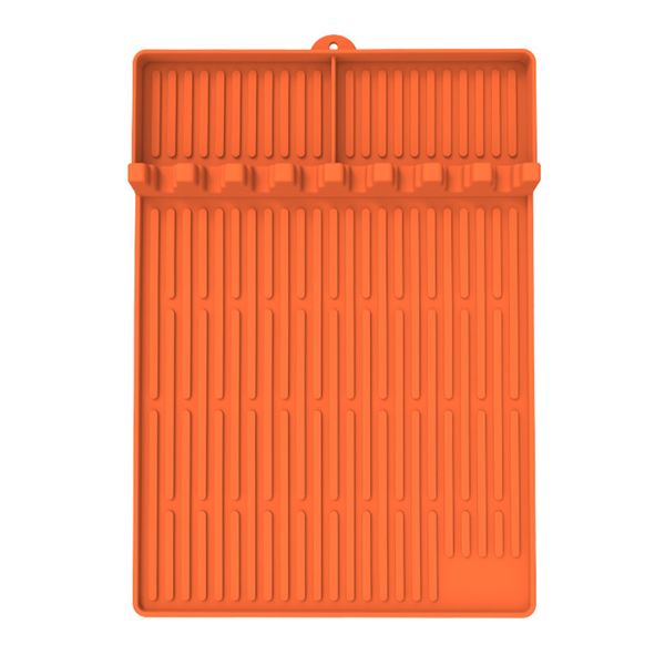 16x11.5" Non-Slip Silicone Grill Utensil Rest with Drip Pad Kitchen Counter