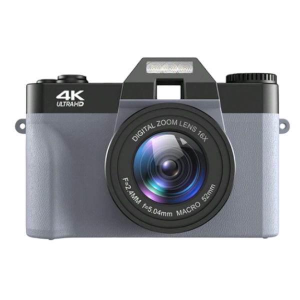 4K Recording Digital Camera With Electronic Stabilization Support - Black