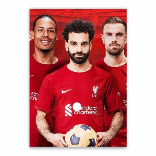 Van Dijk, Salah And Henderson Poster - A1