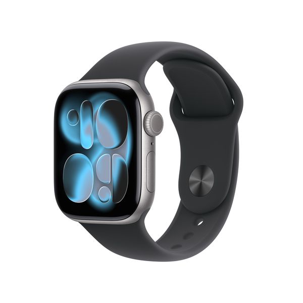 Apple Watch Series 11 GPS+Cell 42mm Space Grey Alumn Case, Black Sport Band