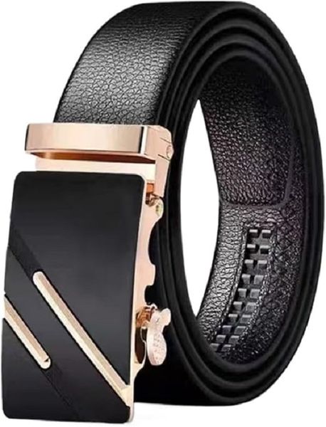 New Men's Leather Textured Belt