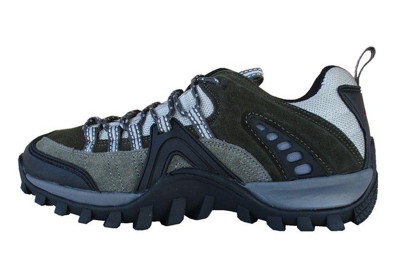 Men's Rugged Outdoor Hiking Shoes - Durable Traction Soles, Lace-Up Design