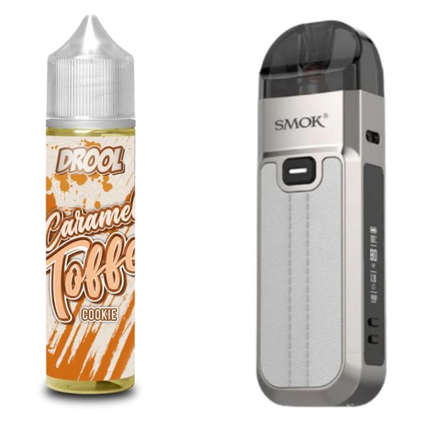 Smok Nord 5 Kit Leather Series - MMF Juice Combo (Mallow Mint &amp; Grey)