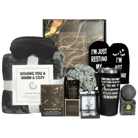 12 Pieces Relaxation Spa Gift Set Self-Care Bath Gift Birthday for Men Husband Image