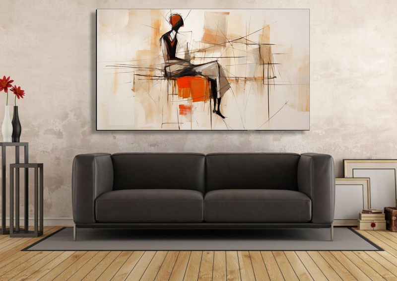 Canvas Wall Art - Sitting Creative Art - IM0983