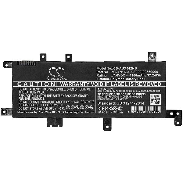 Asus VivoBook F542UF; VivoBook X452 replacement battery s