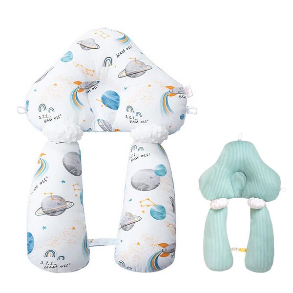 Dual-Sided Wedge Pillow for Newborns,Detachable Fixing Columns