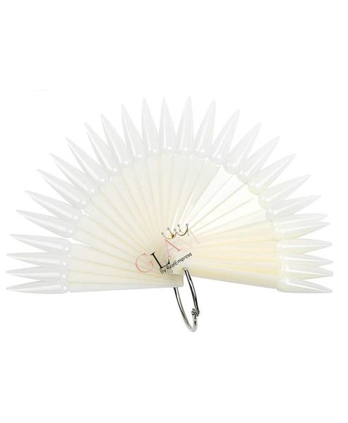GLAM's Fan Shaped Gel Polish Colour Display - Stiletto Shape(Natural Colour)