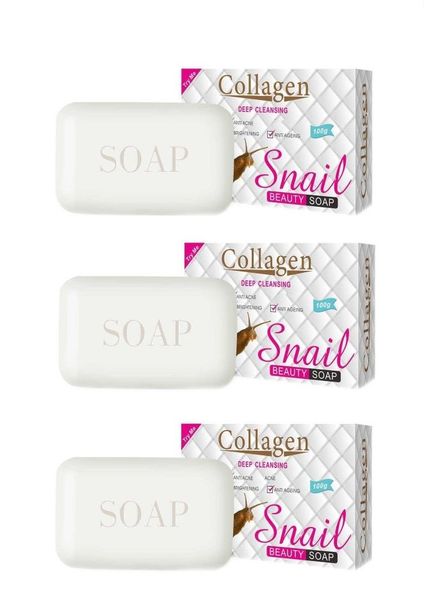 Collagen Snail Beauty Soap 3 Piece