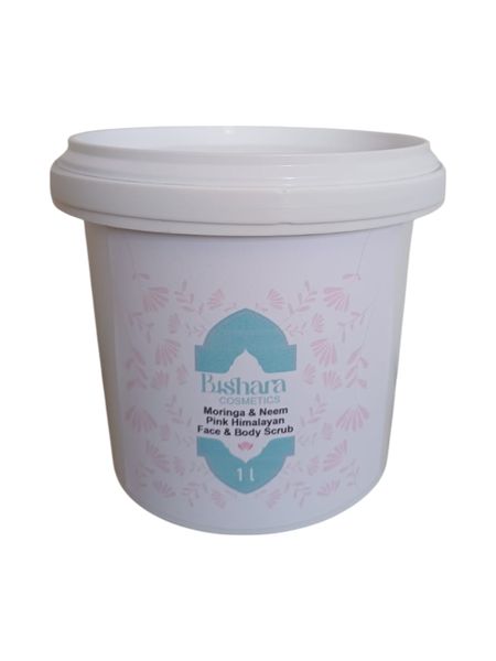 1L Bishara Cosmetics Moringa &amp; Neem Pink Himalayan Salt Scrub
