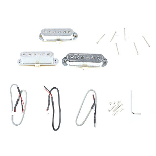 3 Pieces Single Coil Guitar Pickup - 48/50/52mm, Low Noise, Silver