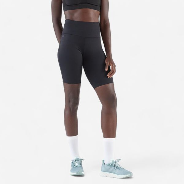 Kiprun Women's Running Tight Shorts - Kiprun Run 500 Comfort - Black
