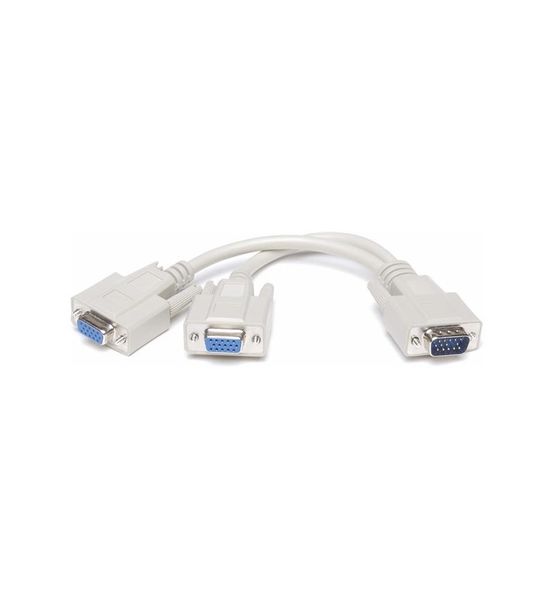 PowerTech @4K VGA Splitter Cable 15 PIN Male to Dual 15 PIN Female