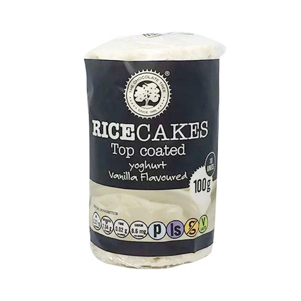 The Choc Tree - Top Coated Vanilla Yoghurt Rice Cakes - 100g - 3 Pack