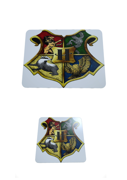 Hogwarts Logo HL - Mouse Pad And Coaster Set