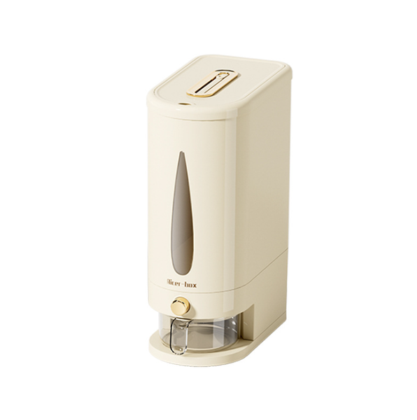 Stylish Press-Type Rice Dispenser for Neat and Fresh Kitchen Grain Storage