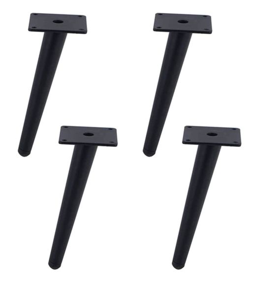 Slanted Black Furniture Legs - Set of 4