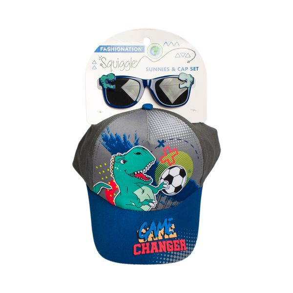 T-Rex Peak Cap and Sunglasses