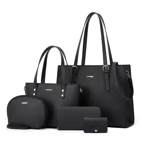 Women Fashion Handbags Tote Bag Set Gift for Ladies & Girls - 5 Piece Image