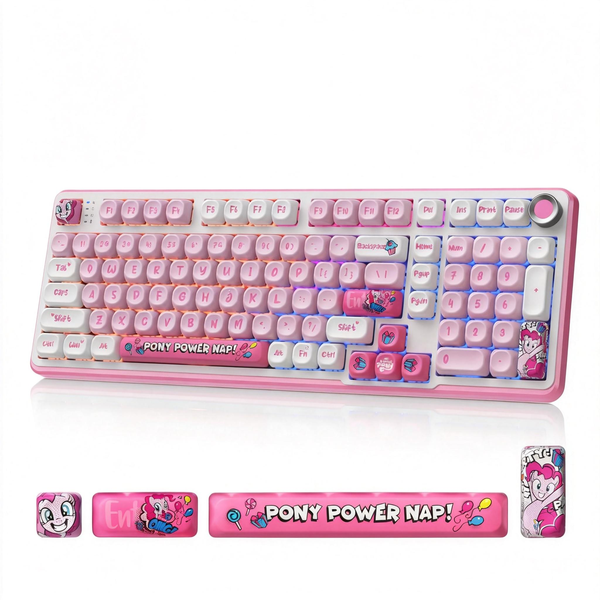 My Little Pony Wireless Mechanical Keyboard - 101-Key RGB Gaming Keyboard