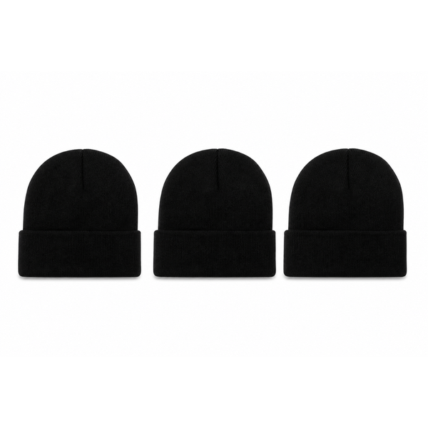 Kids Beanie Hat 3 Pack - Soft Stretch Winter Caps for Toddlers