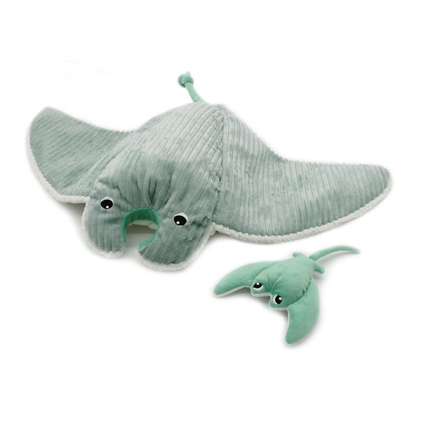 Les Ptipotos The Manta Ray Mom &amp; Baby - Mantalou 72cm