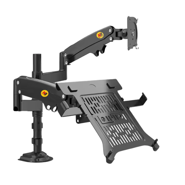 North Bayou Dual 17 -27"Monitor Desk Arm with Laptop Tray ( H180 FP)