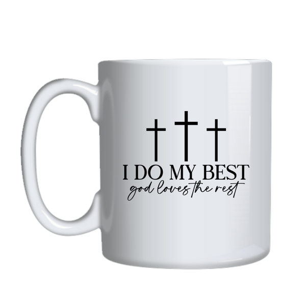 God Does the Rest Christian Theme Birthday Christmas Gift Cup Mug 402