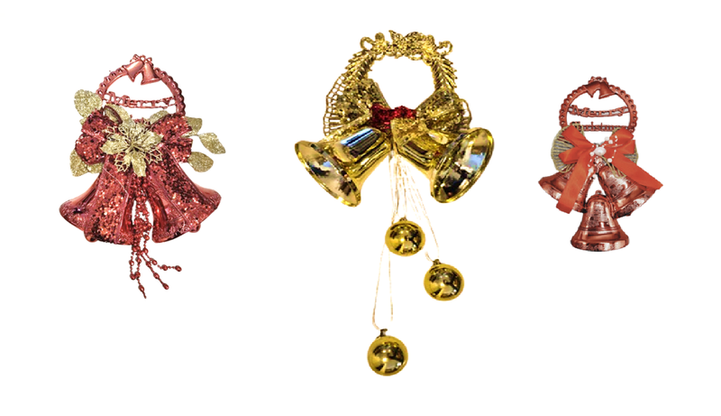 Christmas decoration - Bell, Ball And Bow (L+M+S)
