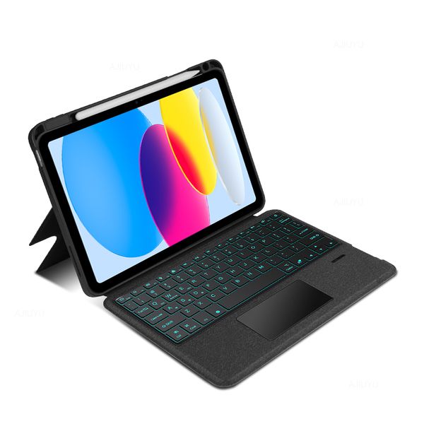 TechZA Backlit BT Keyboard Leather Case Compatible with iPad Pro 12.9" 1st to 6th Gen