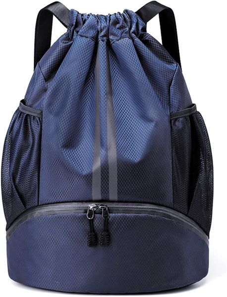 Sports Drawstring Backpack - String Swim Gym Bag for Women Men