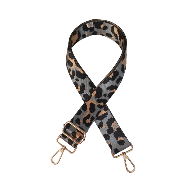 Black, Grey And Old Gold Cheetah Print image