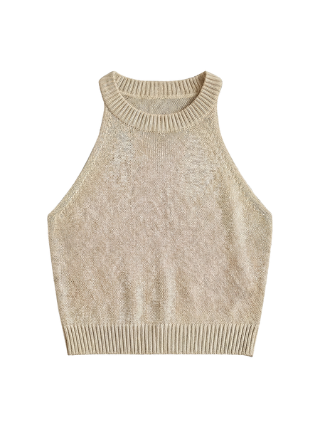 Women Viscose Sleeveless Crew Neck Camisole