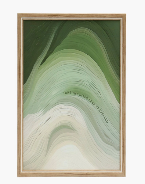 Gra'am Shades of Green Abstract Wall Art