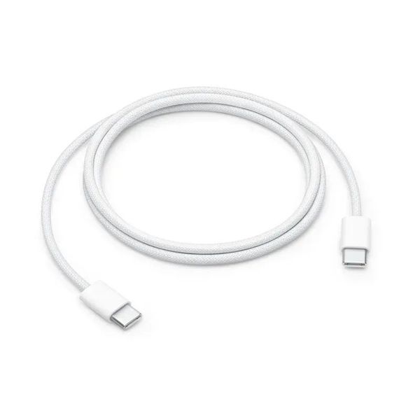 240W USB-C to C Cable 1M White Compatible with iPhone 15 Pro Max