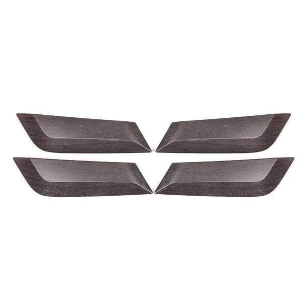 Car Inner Door Armrest Panel Handle Pull Trim (Oak Wood Grain)