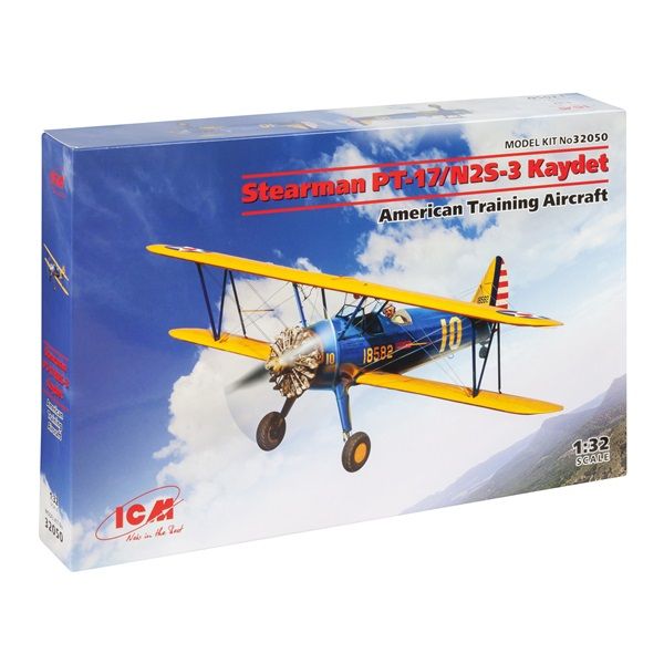 ICM32050 1/32 PT-17/N2S-3 Kaydet Plastic Kit